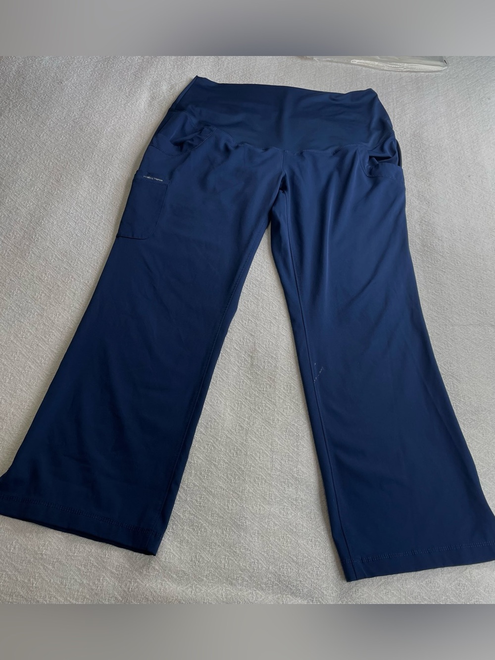 Healing Hand Maternity Navy Wide Leg Scrub Pants ~ Size M/P Medical Staff